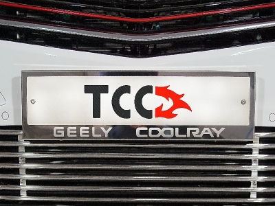 Рамка номерного знака комплект  ТСС для Geely Coolray 2019-2021