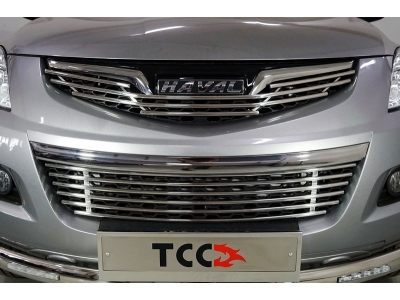 Накладка решетки радиатора нижняя 12 мм ТСС для Haval H5 2020-2021