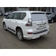Защита задняя двойные уголки 76-42 мм ТСС для Lexus GX460 2014-2019