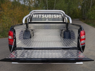 Защитный вкладыш комплект из алюминия ТСС для Mitsubishi L200 2015-2019