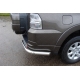 Защита заднего бампера уголки 76 мм ТСС для Mitsubishi Pajero 4 2011-2014