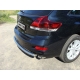 Защита заднего бампера центральная 60 мм ТСС для Toyota Venza 2012-2017