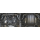 Защита КПП Автоброня для 2,0 и 2,8D сталь 2 мм на 4х4 для Foton Sauvana/Tunland 2015-2021