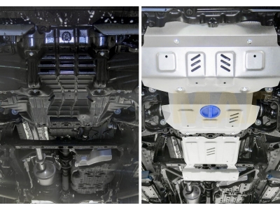 Защиты картера Алюминий Toyota Fortuner, V - 2.8d; 2.7; полный привод Rival для Toyota Fortuner, V - 2.8d; 2.7; полный привод K333.5770.1