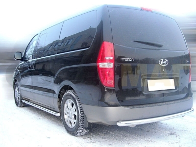 Защита заднего бампера 60 мм для Hyundai H1 Starex 2007-2018