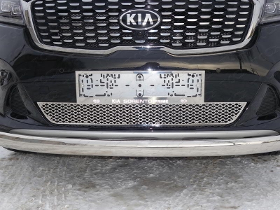 Рамка номерного знака 2 шт ТСС для Kia Sorento Prime 2018-2021