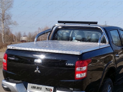 Защита кузова 75х42 мм со светодиодной фарой для крышки ТСС для Mitsubishi L200 2019-2021