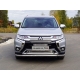 Решетка радиатора нижняя 12 мм для Mitsubishi Outlander 2018-2021