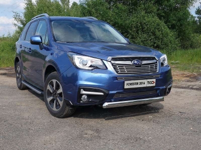 Накладка решётки радиатора нижняя 12 мм ТСС для Subaru Forester 2016-2018