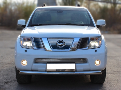 Защита переднего бампера 60 мм для Nissan Pathfinder 2010-2014