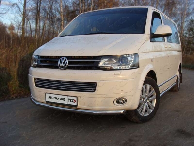 Защита переднего бампера 60 мм ТСС для Volkswagen Multivan/Caravelle 2009-2015