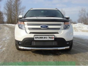 Защита переднего бампера с ДХО 76 мм для Ford Explorer № FOREXPL12-18