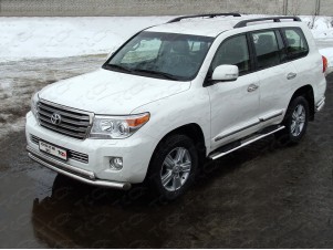 Защита передняя двойная 76-50 мм для Toyota Land Cruiser 200 № TOYLC20012-12