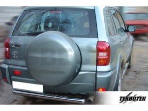 Защита заднего бампера 76 мм с накладкой для Toyota RAV-4 № TR 4
