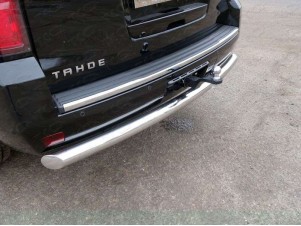 Защита заднего бампера 76 мм для Chevrolet Tahoe № CHEVTAH16-20