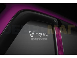 Дефлекторы окон Vinguru 4 штуки для Hyundai Santa Fe № AFV30607